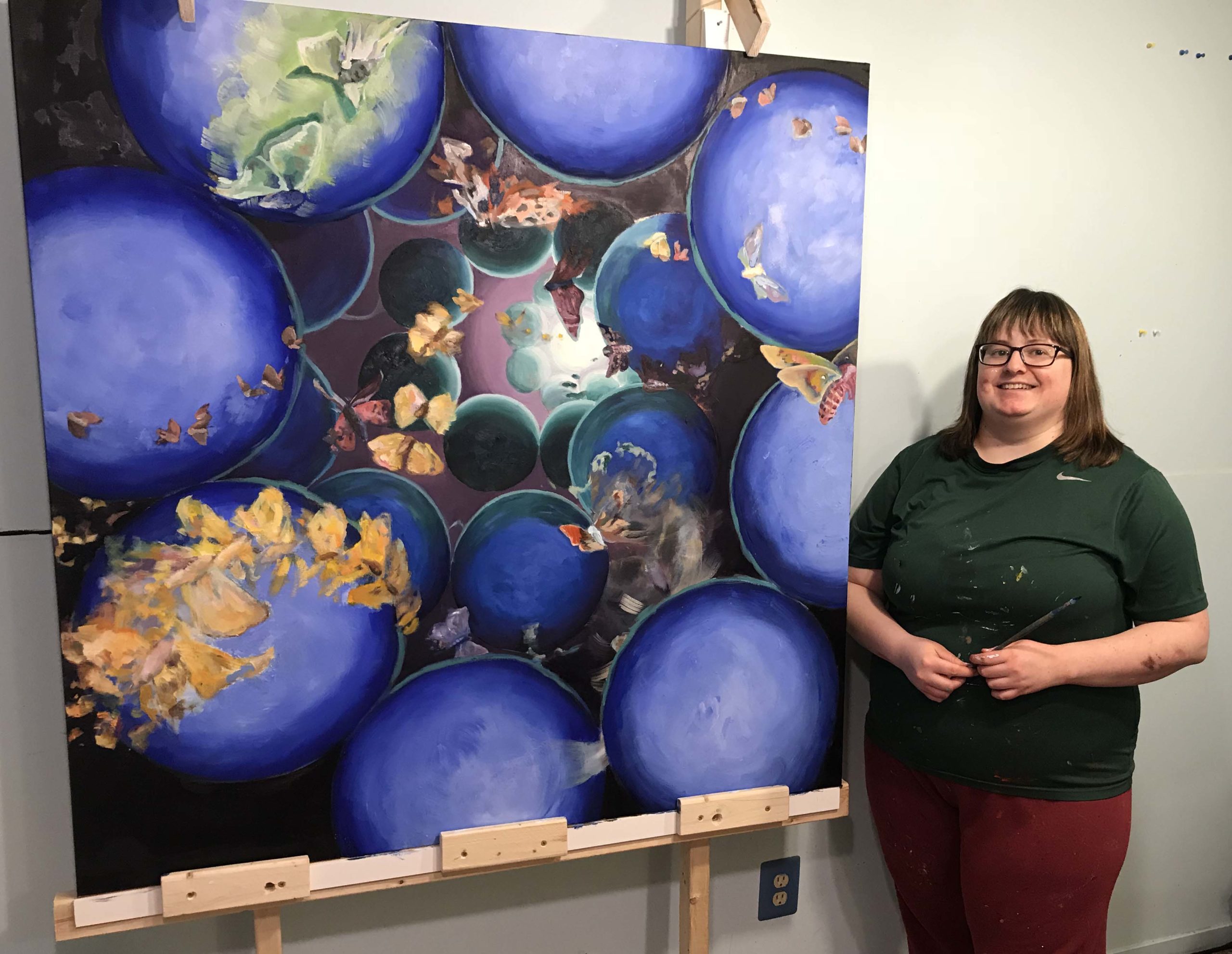 Painting and Artist Samantha